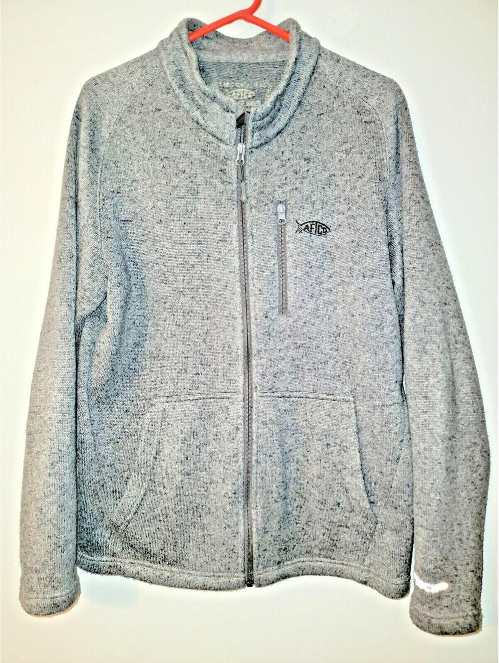 AFTCO full zip fleece jacket. Mens size M Medium. Excellent Condition. AFTECH